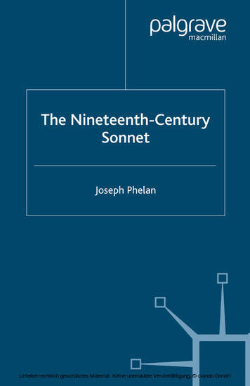 The Nineteenth-Century Sonnet main product photo