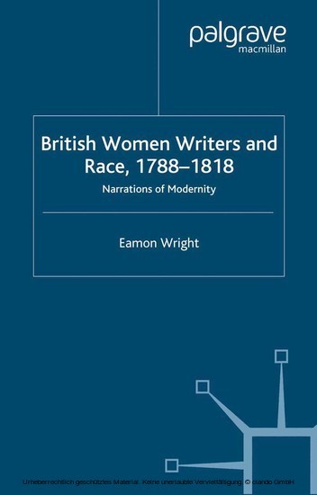 British Women Writers and Race, 1788-1818 main product photo