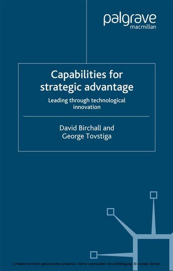 Capabilities for Strategic Advantage main product photo