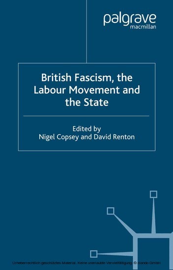 British Fascism, the Labour Movement and the State main product photo