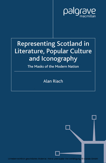 Representing Scotland in Literature, Popular Culture and Iconography main product photo