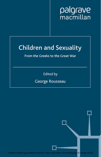 Children and Sexuality main product photo