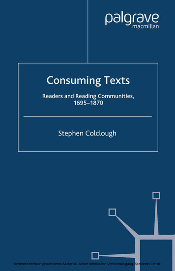 Consuming Texts main product photo