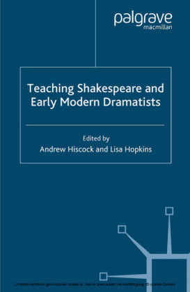 Teaching Shakespeare and Early Modern Dramatists