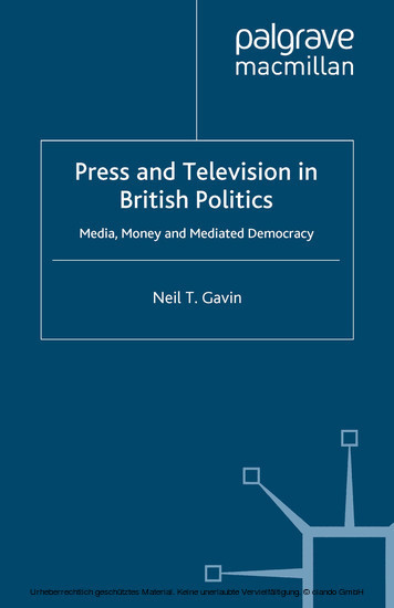 Press and Television in British Politics main product photo