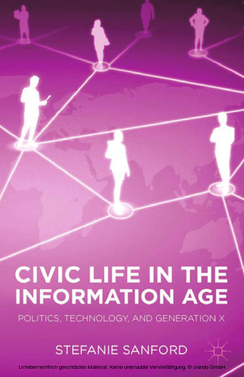 Civic Life in the Information Age main product photo