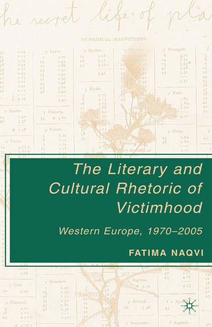 The Literary and Cultural Rhetoric of Victimhood main product photo