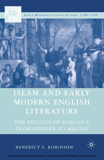 Islam and Early Modern English Literature main product photo