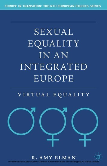 Sexual Equality in an Integrated Europe main product photo