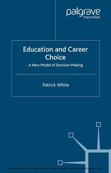 Education and Career Choice main product photo