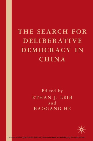 The Search for Deliberative Democracy in China main product photo