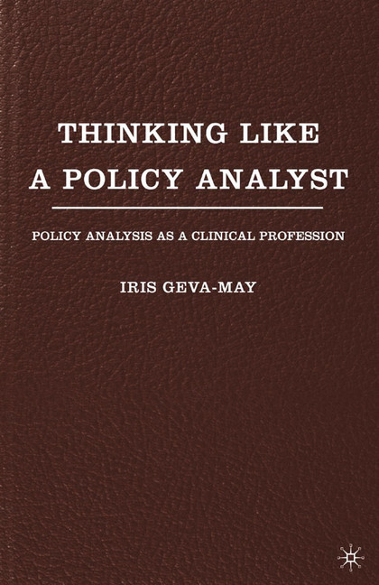 Thinking Like a Policy Analyst main product photo