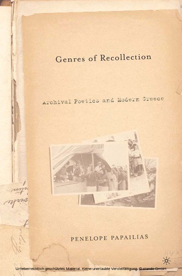 Genres of Recollection main product photo