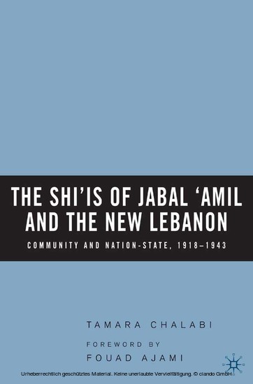 The Shi'is of Jabal 'Amil and the New Lebanon main product photo