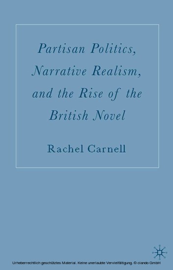 Partisan Politics, Narrative Realism, and the Rise of the British Novel main product photo