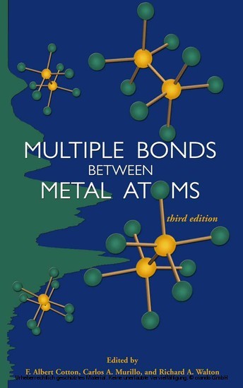 Multiple Bonds between Metal Atoms main product photo