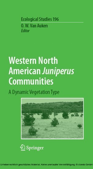 Western North American Juniperus Communities main product photo
