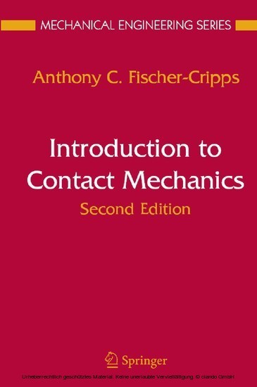 Introduction to Contact Mechanics main product photo