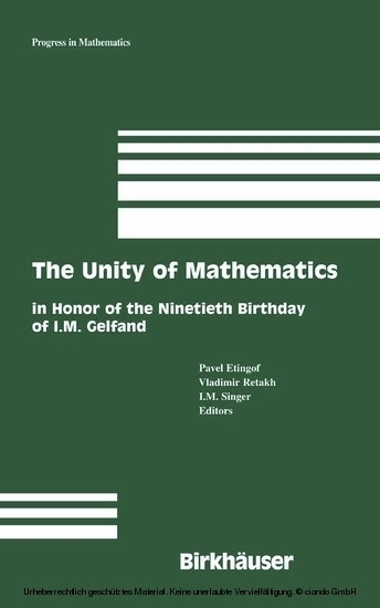 The Unity of Mathematics main product photo