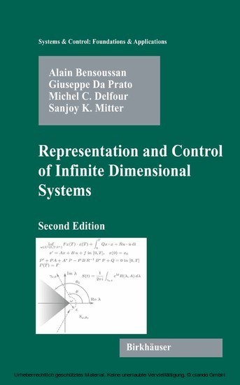 Representation and Control of Infinite Dimensional Systems main product photo