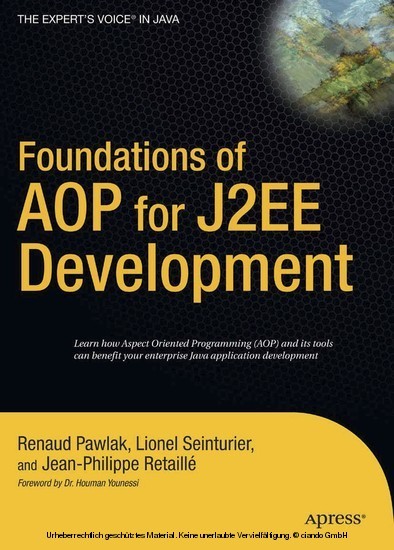 Foundations of AOP for J2EE Development main product photo
