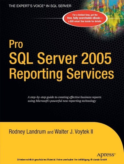 Pro SQL Server 2005 Reporting Services main product photo