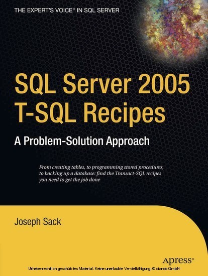 SQL Server 2005 T-SQL Recipes main product photo