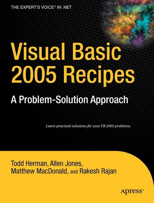 Visual Basic 2005 Recipes main product photo