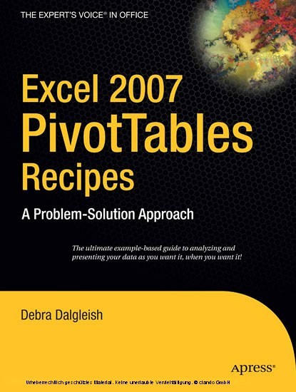 Excel 2007 PivotTables Recipes main product photo