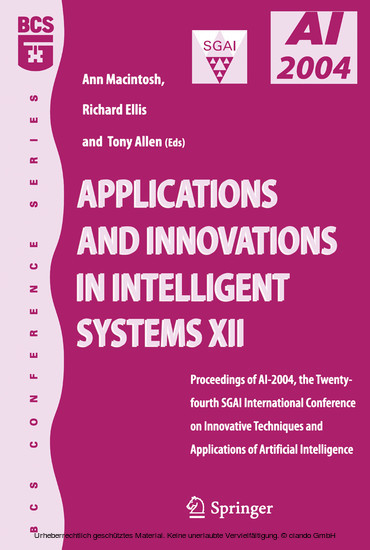 Applications and Innovations in Intelligent Systems XII main product photo