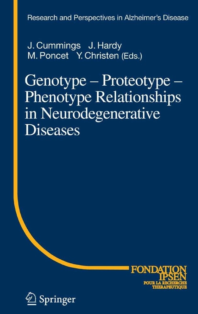 Genotype - Proteotype - Phenotype Relationships in Neurodegenerative Diseases main product photo