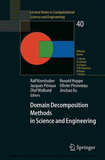 Domain Decomposition Methods in Science and Engineering main product photo