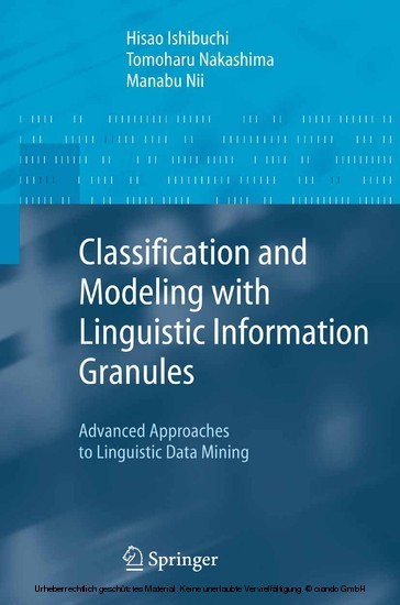 Classification and Modeling with Linguistic Information Granules main product photo
