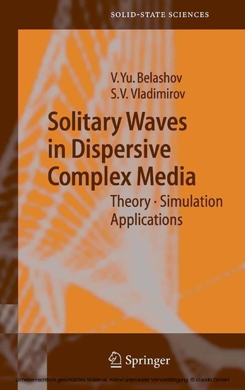 Solitary Waves in Dispersive Complex Media main product photo