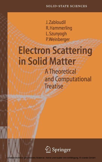Electron Scattering in Solid Matter main product photo