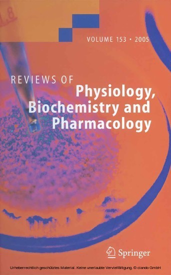 Reviews of Physiology, Biochemistry and Pharmacology 153. Vol.153 main product photo
