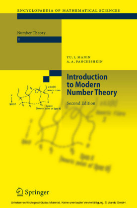 Introduction to Modern Number Theory