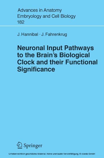 Neuronal Input Pathways to the Brain's Biological Clock and their Functional Significance main product photo