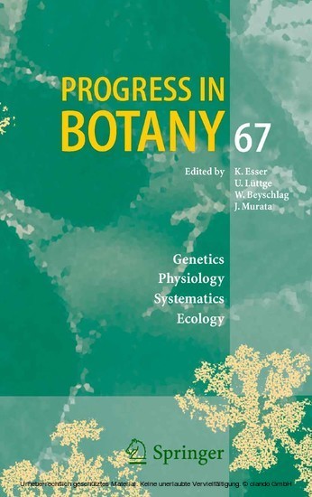 Progress in Botany 67 main product photo