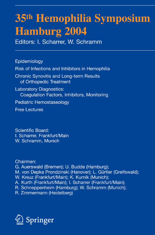 35th Hemophilia Symposium Hamburg 2004 main product photo