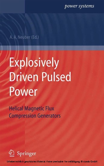 Explosively Driven Pulsed Power main product photo
