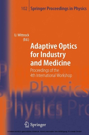 Adaptive Optics for Industry and Medicine main product photo