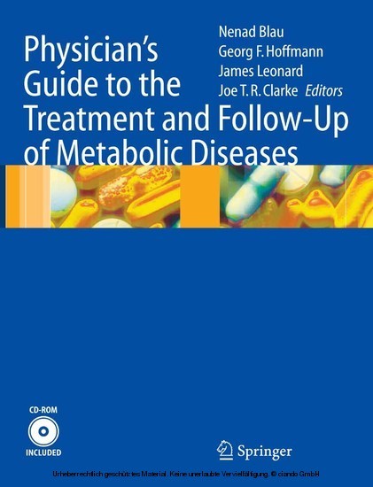 Physician's Guide to the Treatment and Follow-Up of Metabolic Diseases main product photo