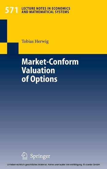 Market-Conform Valuation of Options main product photo