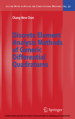 Discrete Element Analysis Methods of Generic Differential Quadratures