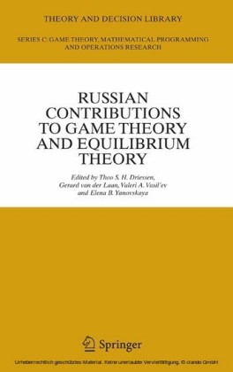 Russian Contributions to Game Theory and Equilibrium Theory