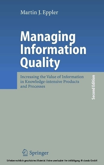 Managing Information Quality main product photo