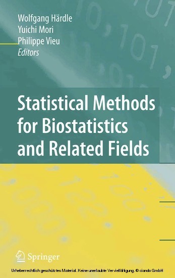 Statistical Methods for Biostatistics and Related Fields main product photo