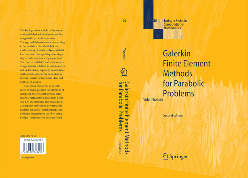 Galerkin Finite Element Methods for Parabolic Problems main product photo