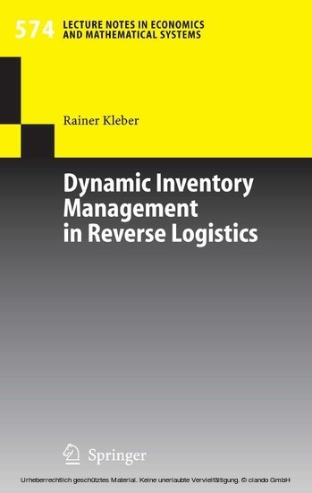 Dynamic Inventory Management in Reverse Logistics main product photo